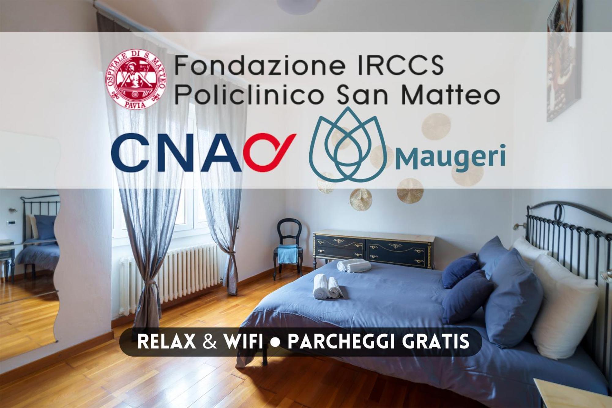 Ospedali E Universita - Policlinico San Matteo A 300M - Parcheggio Gratis Pavia Eksteriør bilde